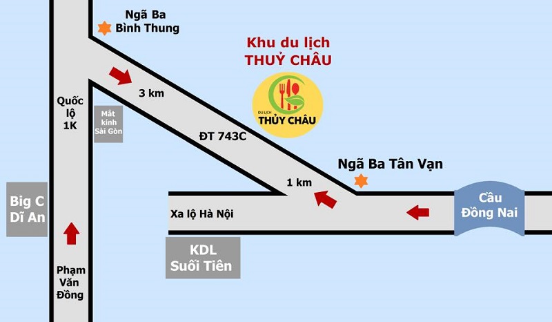 CHỈ DẪN ĐƯỜNG ĐI KHU DU LỊCH THỦY CHÂU DÀNH CHO MỌI NGƯỜI